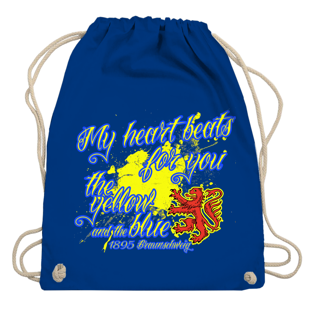 Turnbeutel Heartbeat Blau