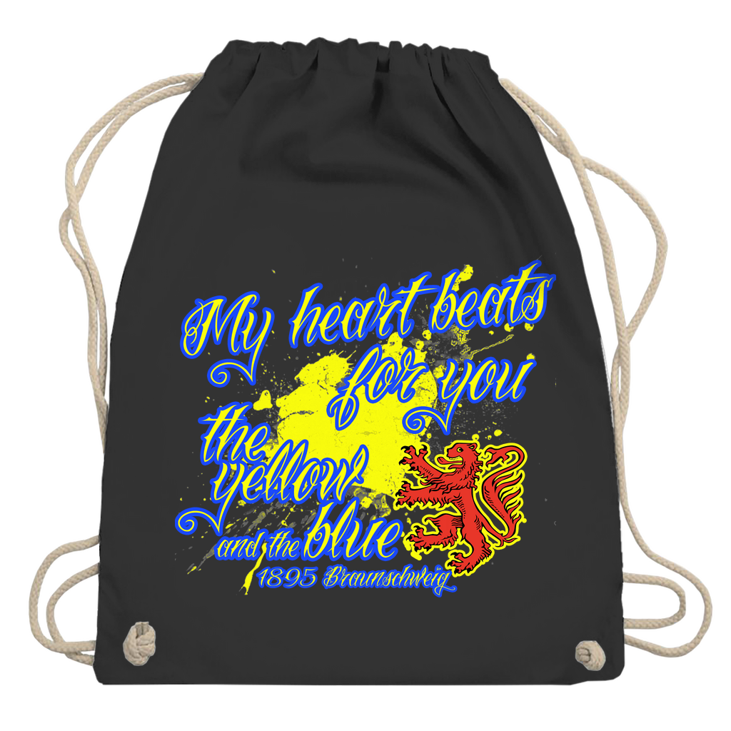 Turnbeutel Heartbeat Blau