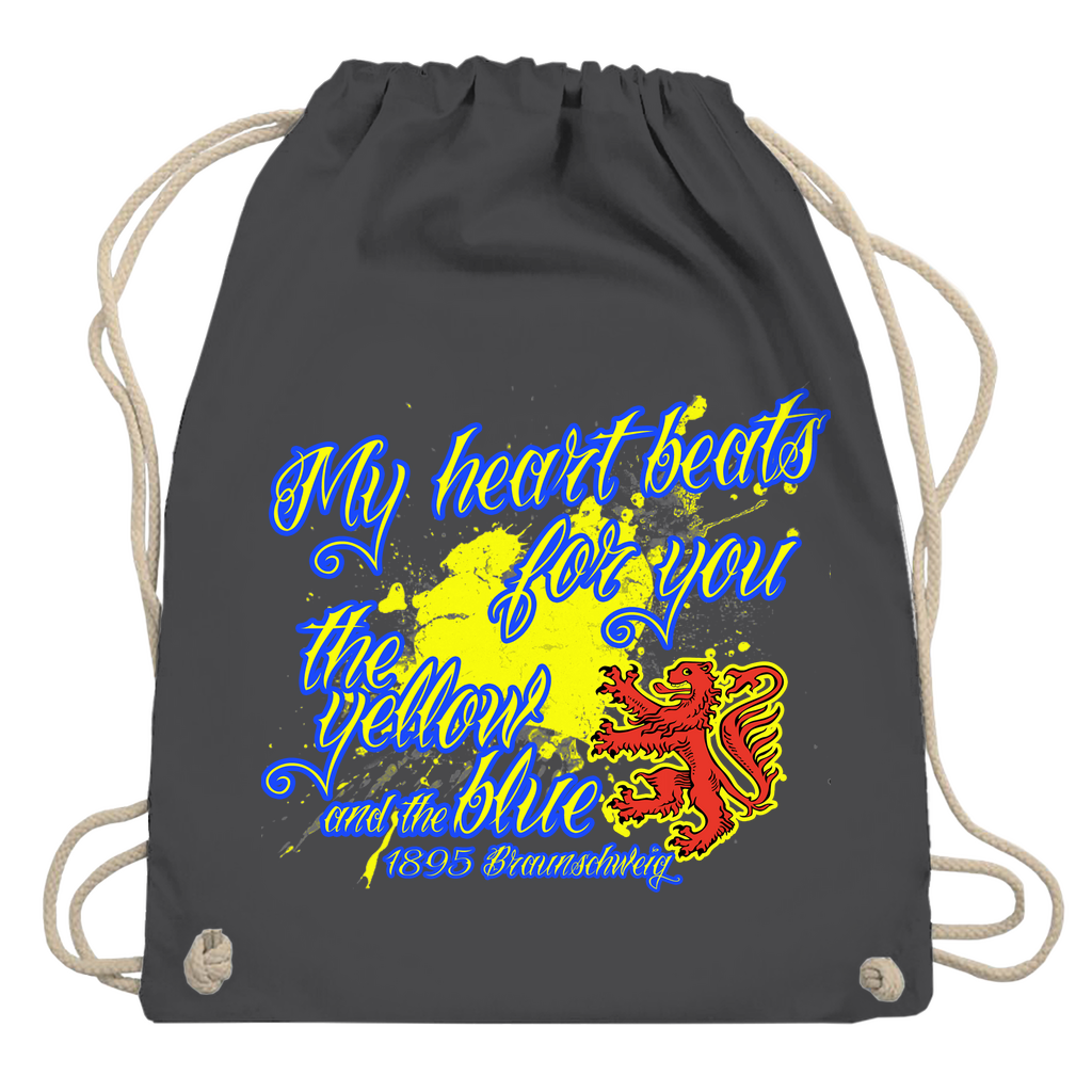 Turnbeutel Heartbeat Blau