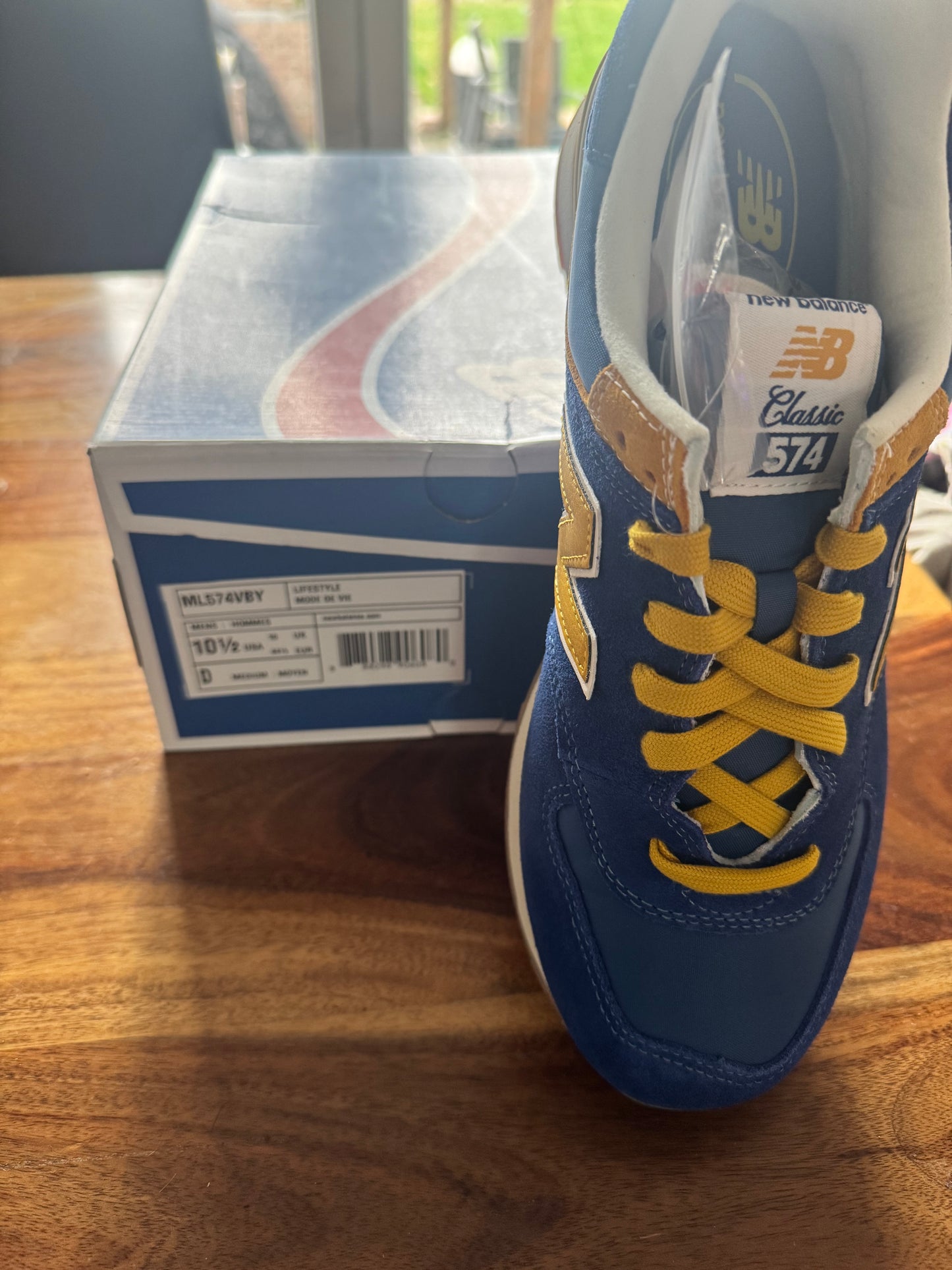 New Balance Schuh blau / gelb