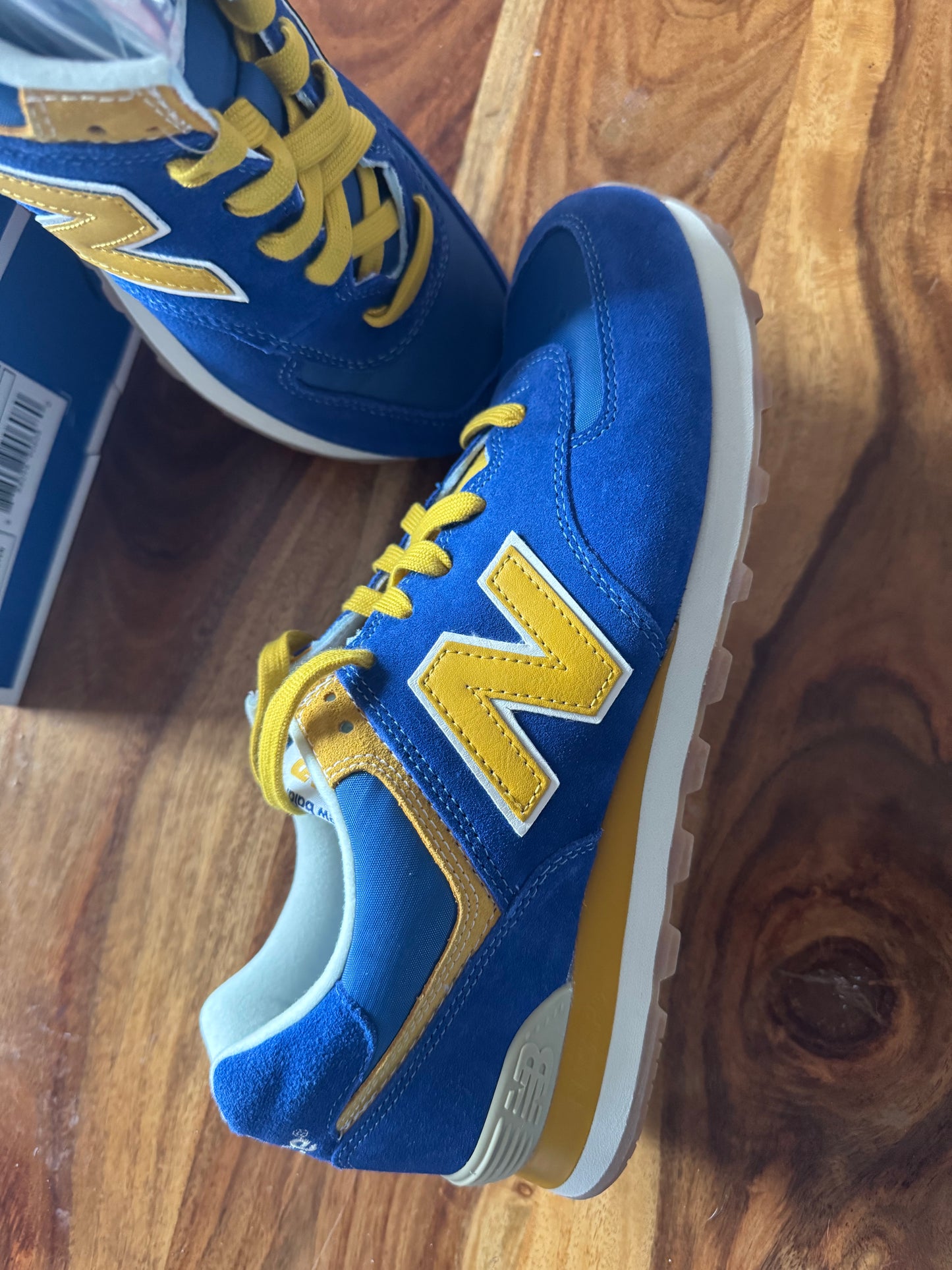 New Balance Schuh blau / gelb
