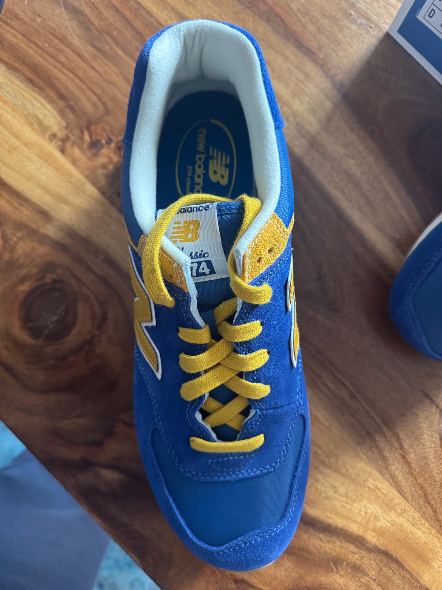 New Balance Schuh blau / gelb