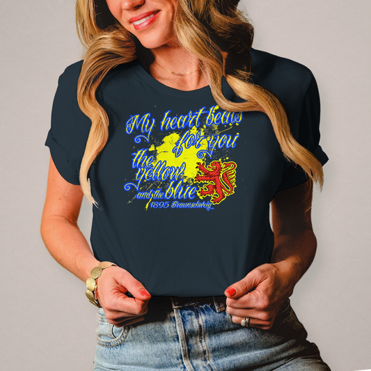 Heartbeat Blau - Damen T-Shirt
