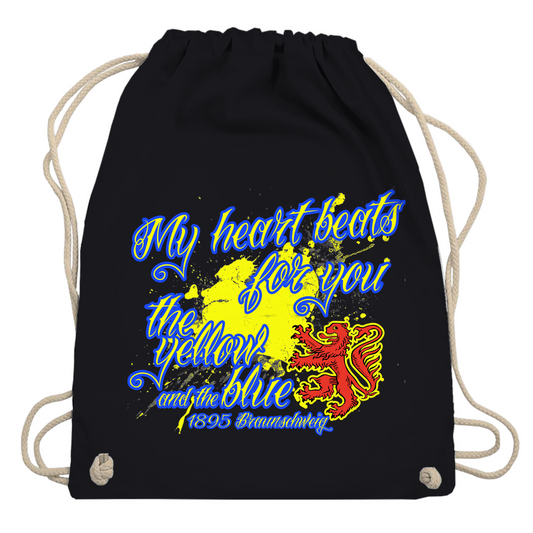 Turnbeutel Heartbeat Blau